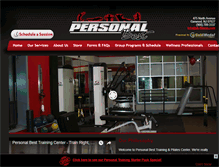 Tablet Screenshot of pb-fitness.com